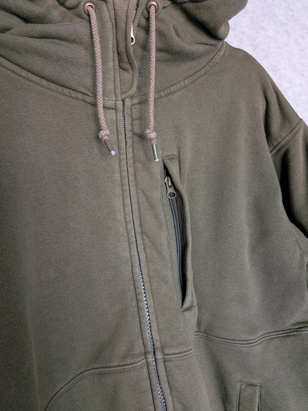Filson C.C.F. Heavyweight Double-Layer Full-Zip Hooded Sweatshirt Sz M Olive